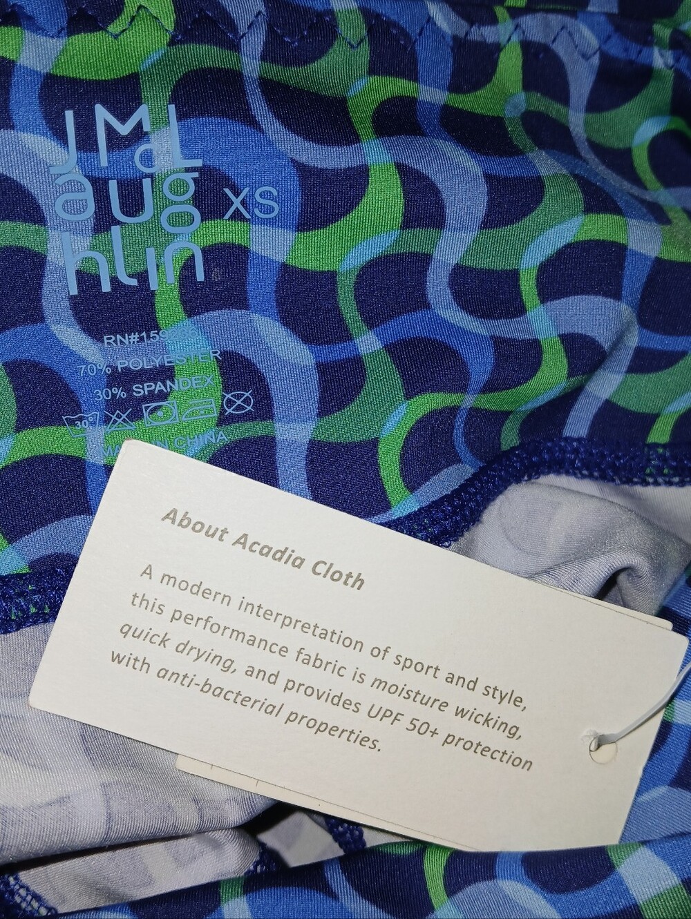J.McLaughlin Rhonda Ocean Ribbon Leggings, Blue & Green - Picture 6 of 6